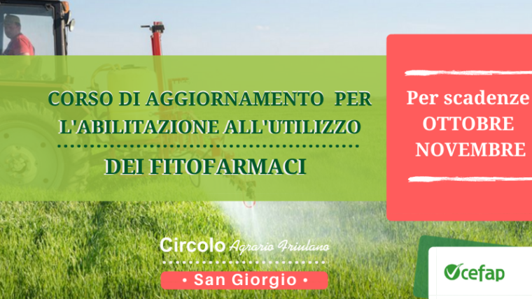 Rinnovo abilitazione all’utilizzo di fitofarmaci – FEBBRAIO • San Giorgio
